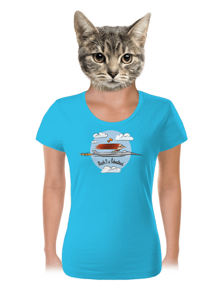 Mach 3 dámske tričko Blue Atol