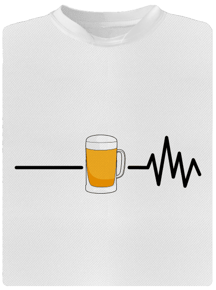 Beer help pánske športové tričko White