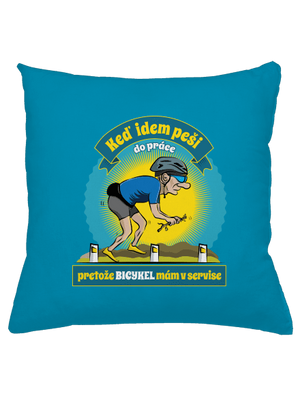 Závislosť na bicykli vankúš Blue Turquoise