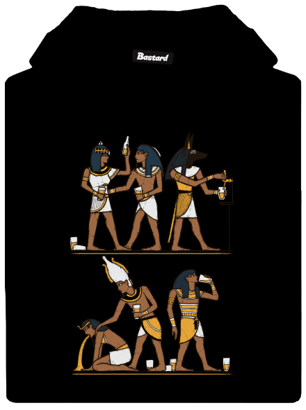 Egyptská párty dámska mikina klokanka Black
