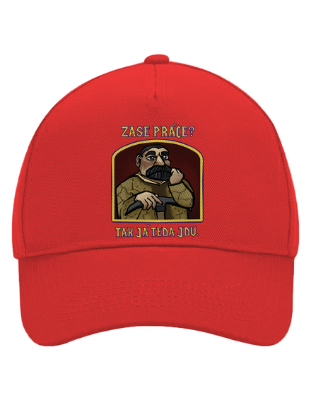 Zase práce? šiltovka baseballka Classic Red