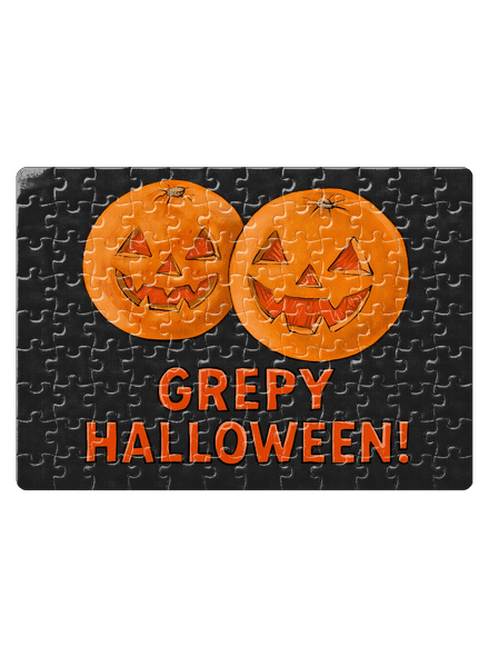 Grepy Halloween puzzle White