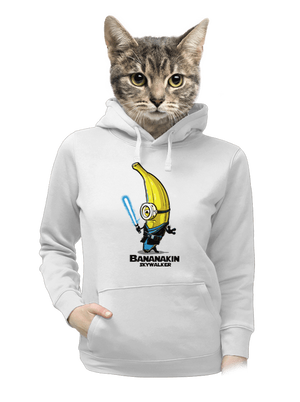 Bananakin Skywalker dámska mikina klokanka White