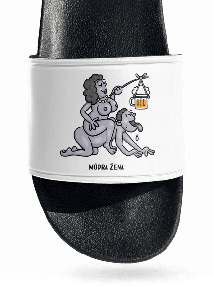 Múdra žena šľapky White