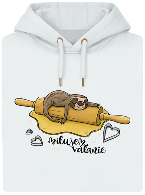 Milujem váľanie unisex mikina premium Snowwhite