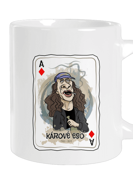 Kárové eso veľký hrnček White