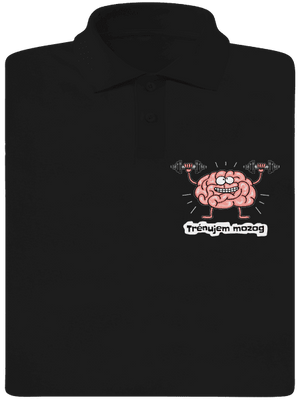 Trénujem mozog  pánska polokošeľa Black