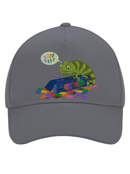 Zmätený chameleón šiltovka baseballka Graphite grey