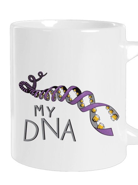 My DNA veľký hrnček White