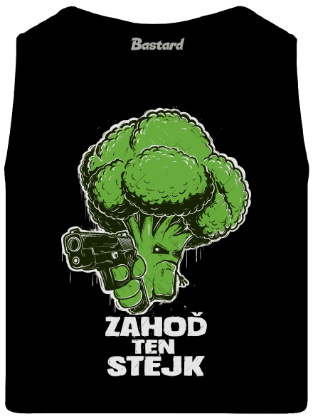 Zahoď ten stejk pánske tielko Black