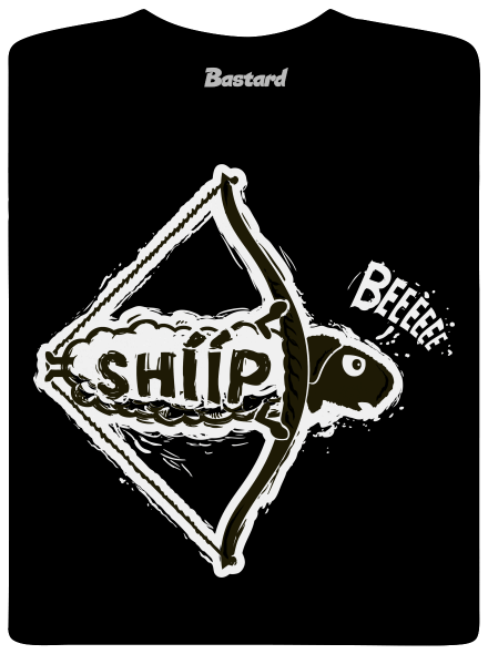 Shííp detské tričko Black