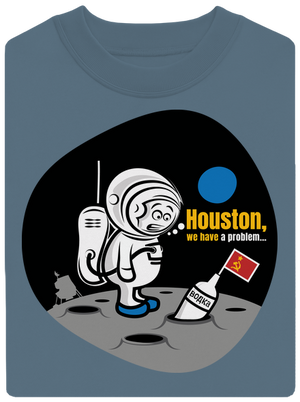 Máme problém unisex mikina bez kapucne Nordic Blue