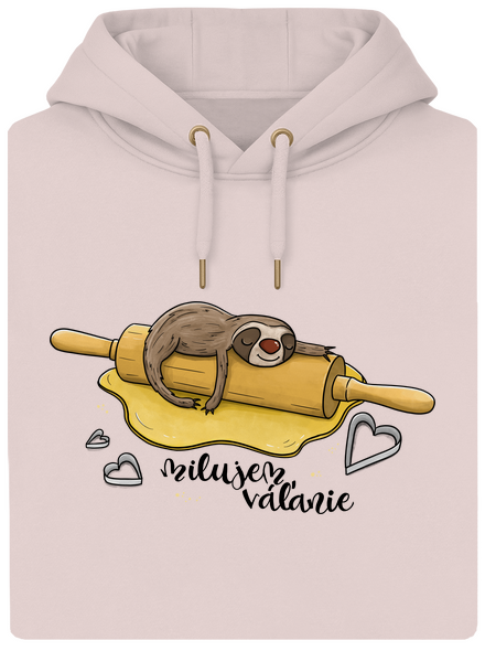 Milujem váľanie unisex mikina premium Rose Chalk