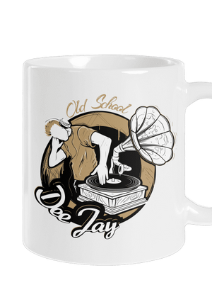 Old school DJ klasický hrnček White