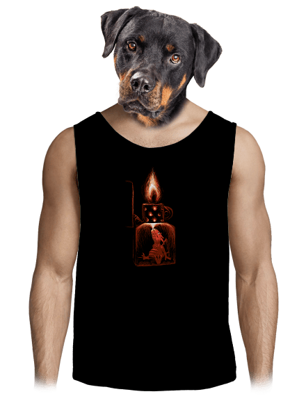 Zapaľovač pánske tielko Black