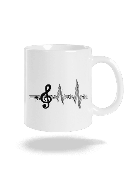 Žijem muzikou klasický hrnček White