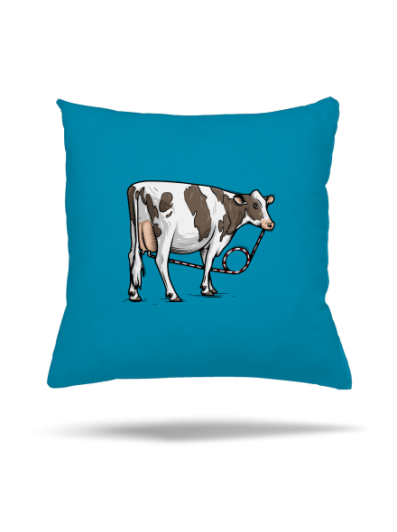 Cow drink vankúš Blue Turquoise