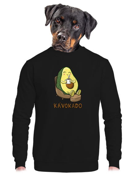 Kávokádo unisex mikina bez kapucne Black