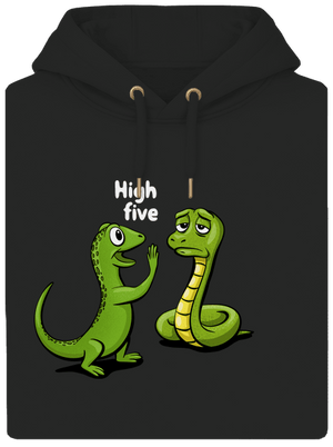 High Five unisex mikina premium Dark Black