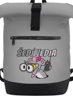Šedí vedia - myš batoh Grey Marl