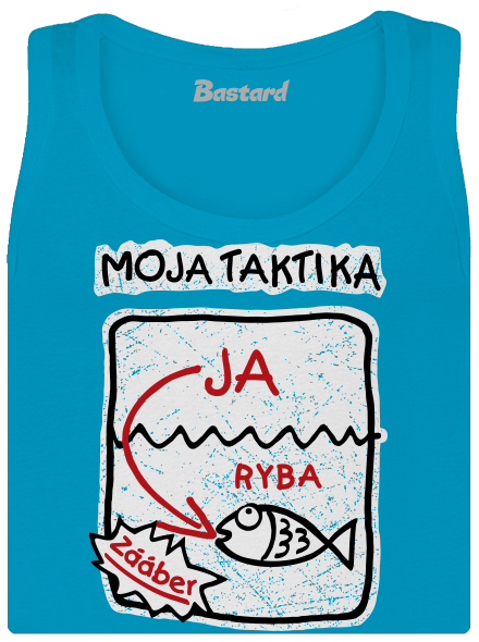 Rybárska taktika dámske tielko klasické Blue Atol