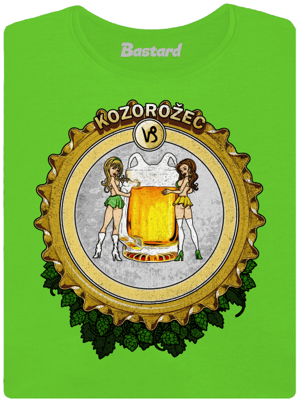 Pivný horoskop: Kozorožec dámske tričko Apple Green