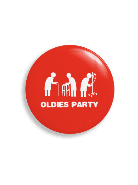 Oldies party placka 