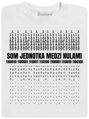 Jednotka medzi nulami pánske tričko White