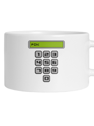 PIN hrnček makronka White