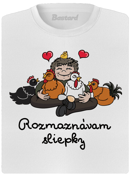 Rozmaznávam sliepky dámske športové tričko White