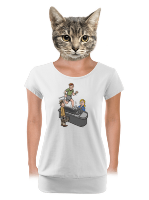 dámske tričko s lemom