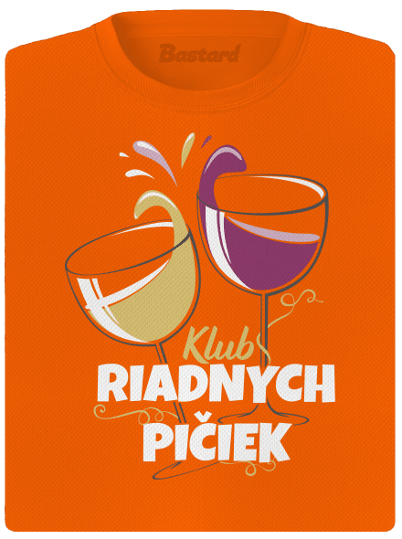 Klub riadnych pičiek dámske športové tričko Neon Orange