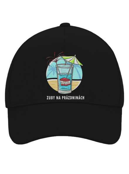 Zuby na prázdninách šiltovka baseballka Black