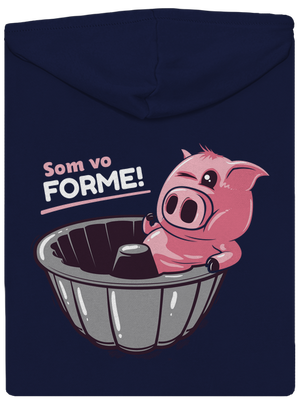 Vo forme pánska mikina na zips Navy