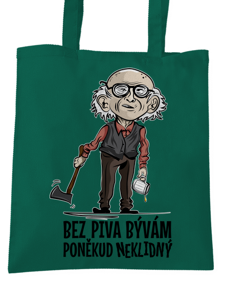 Neklidný bez piva taška Bottle Green WM
