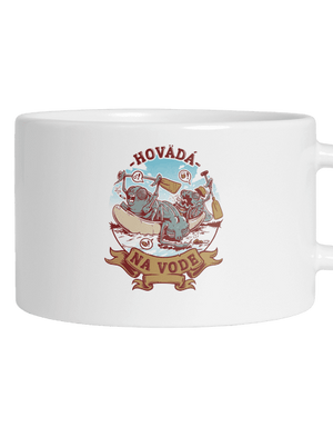 Hovädá na vode hrnček makronka White