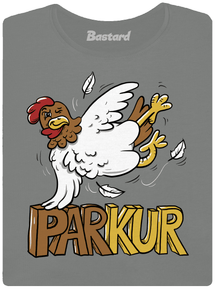 Parkur dámske tričko Dark Gray Melange