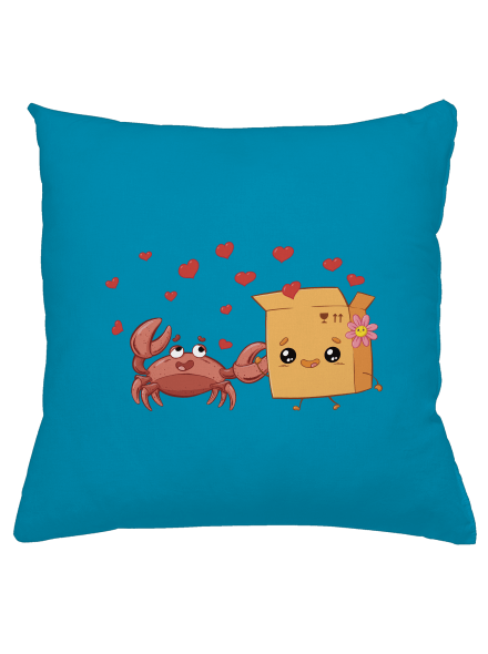 Krab a krabica vankúš Blue Turquoise