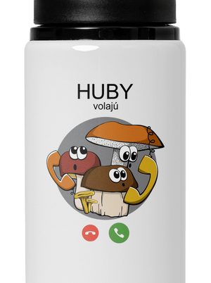 Huby volajú flaša na vodu White