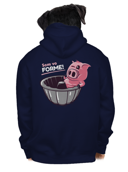 Vo forme pánska mikina na zips Navy