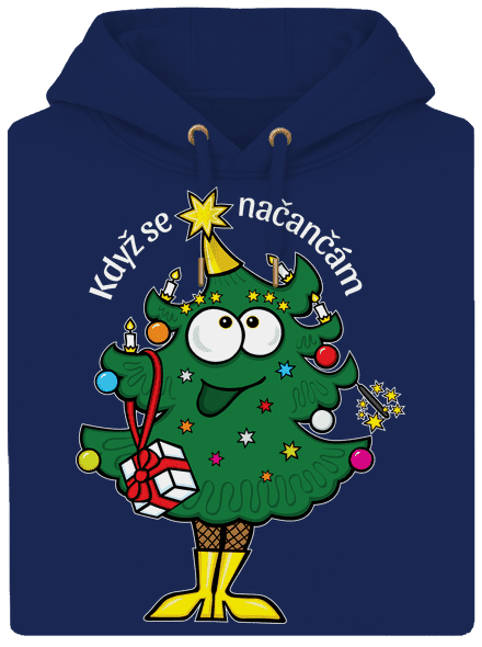 Když se načančám unisex mikina premium Navy