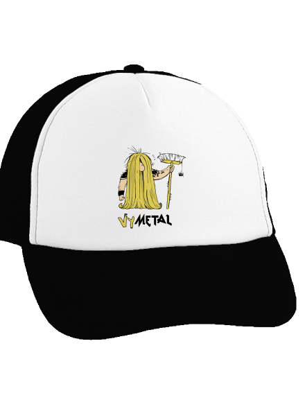 Metalista šiltovka truckerka Black cap