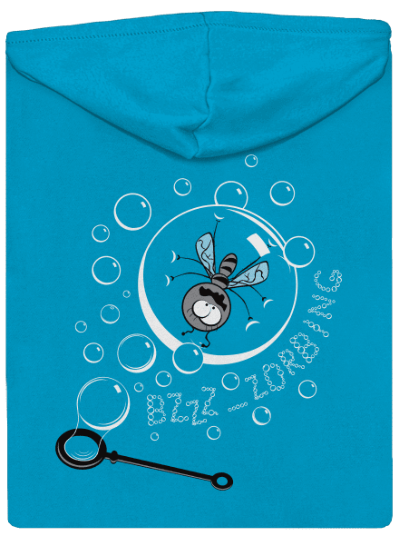 Zorbing dámska mikina na zips Blue Atol