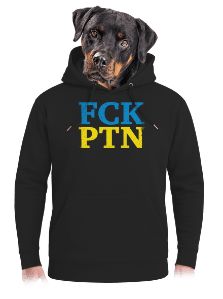 FCK PTN unisex mikina premium Dark Black