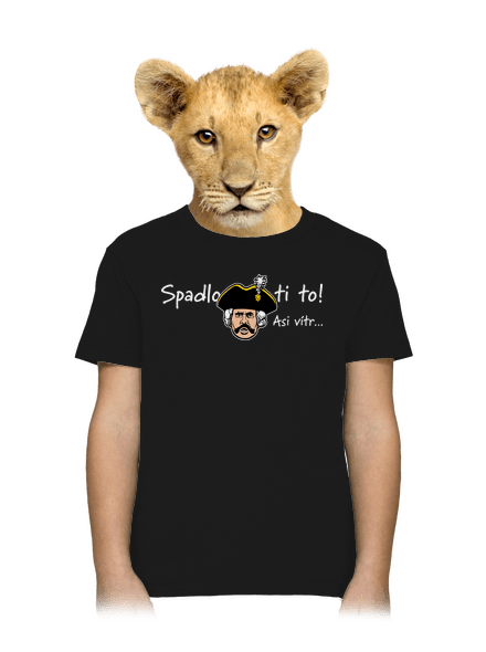 Spadlo ti to detské tričko Black