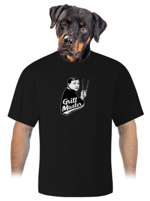 Grill master unisex tričko oversized Black