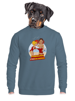 unisex mikina bez kapucne