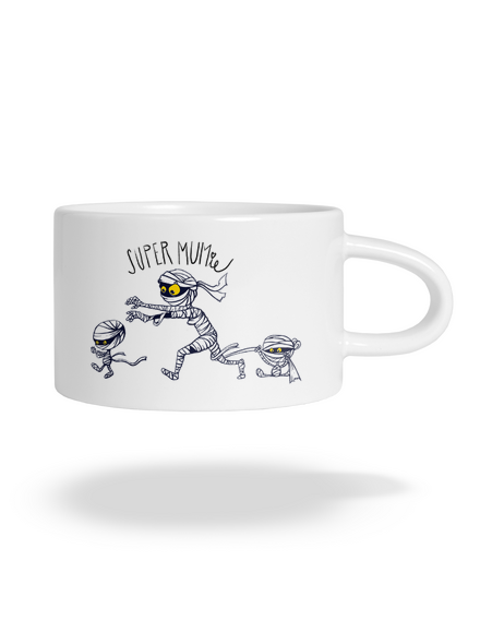 Super mumie hrnček makronka White