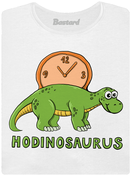 Hodinosaurus dámske tričko s lemom White