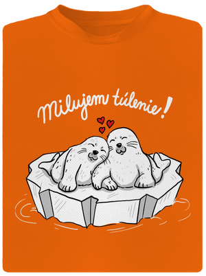 Milujem túlenie detské športové tričko Neon Orange